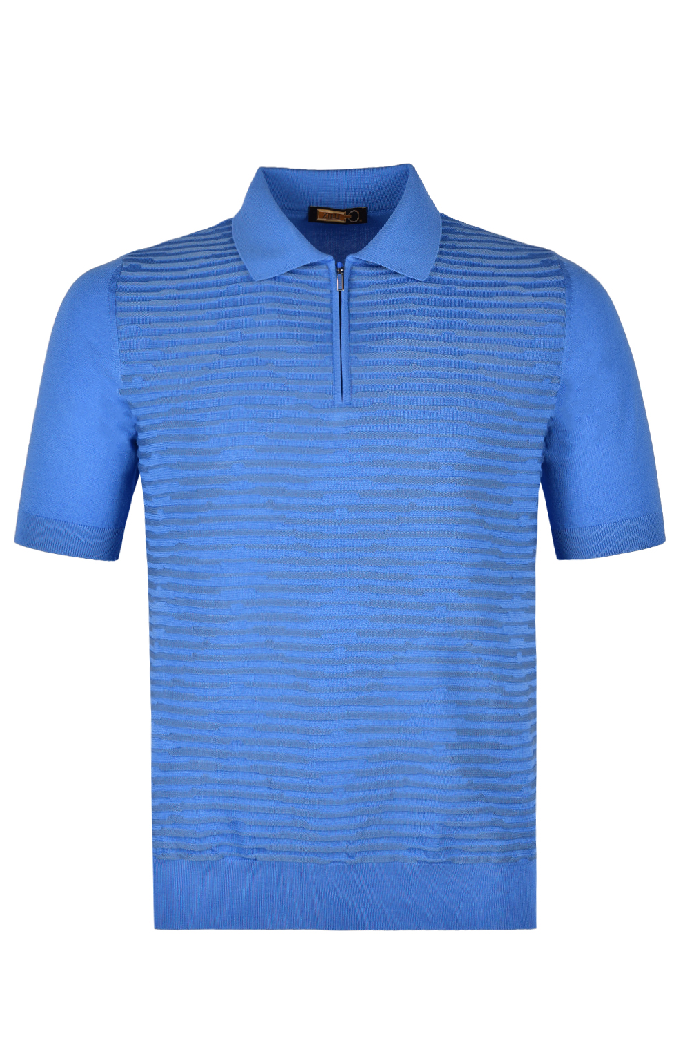 Поло из смеси шёлка и хлопка