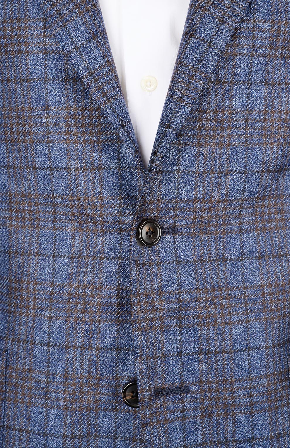 Шерстяной пиджак с накладными карманами