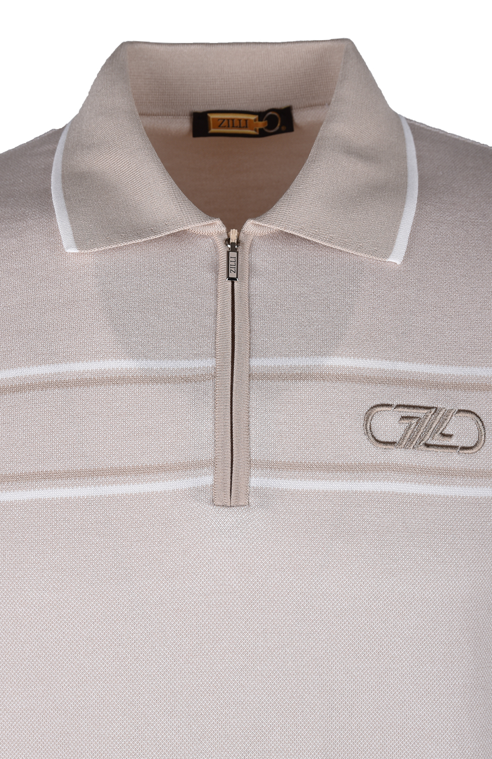 Поло из смеси шёлка и хлопка