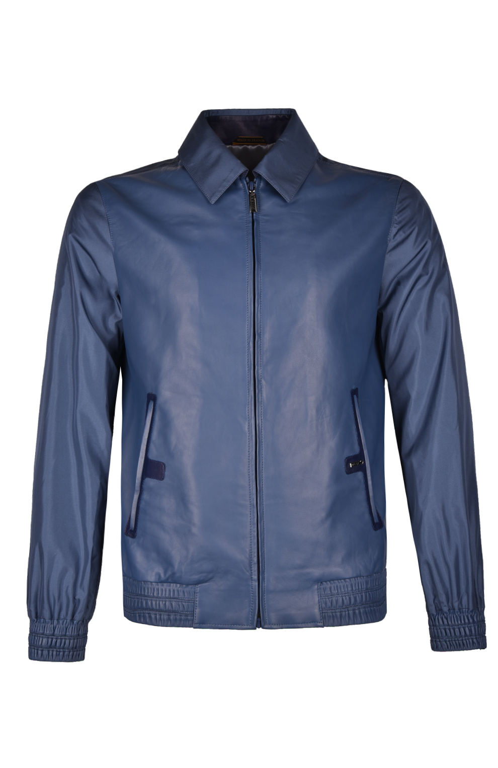 Куртка из кожи и шёлка