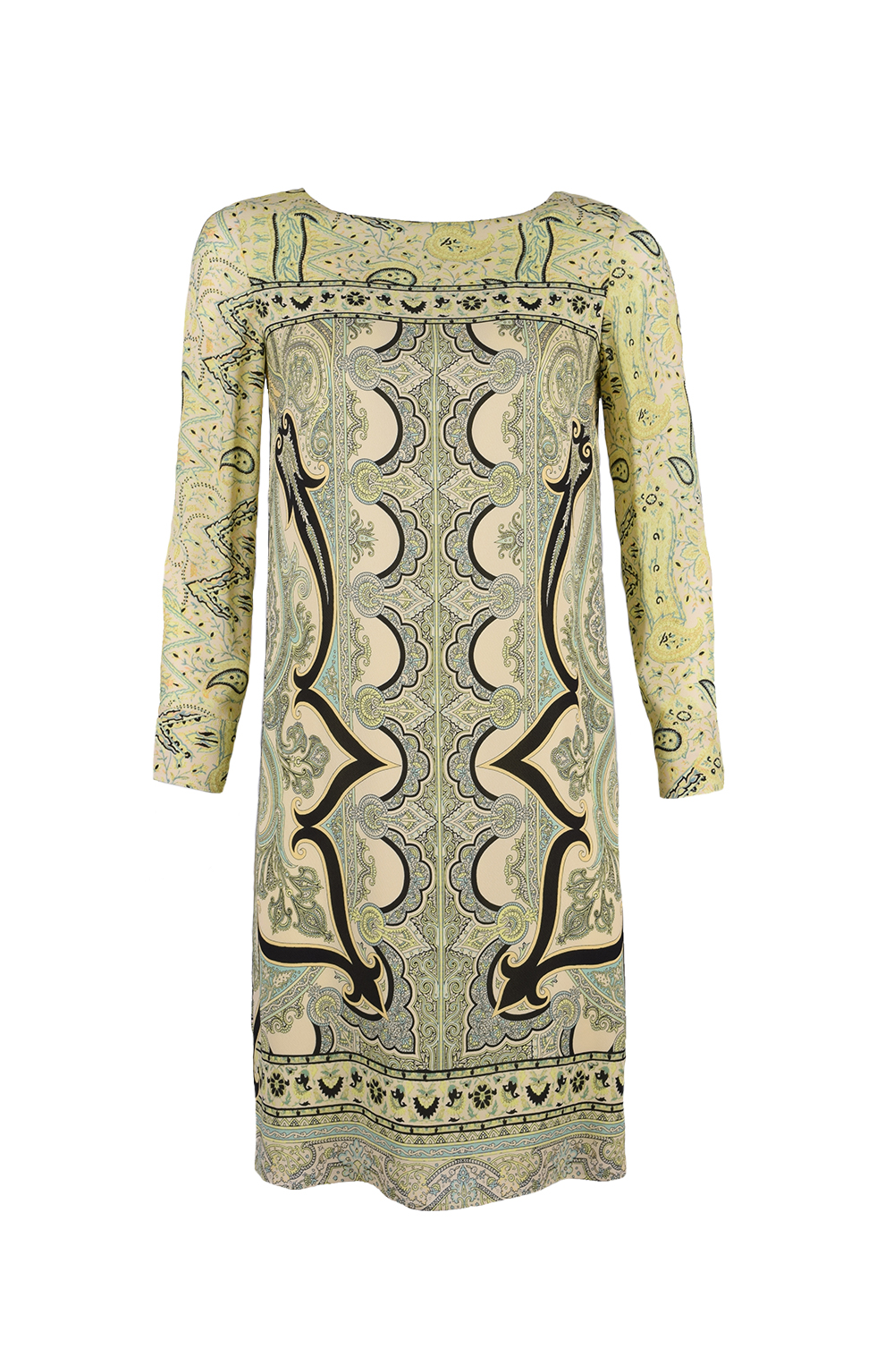 Платье прямого кроя с принтом пейсли
