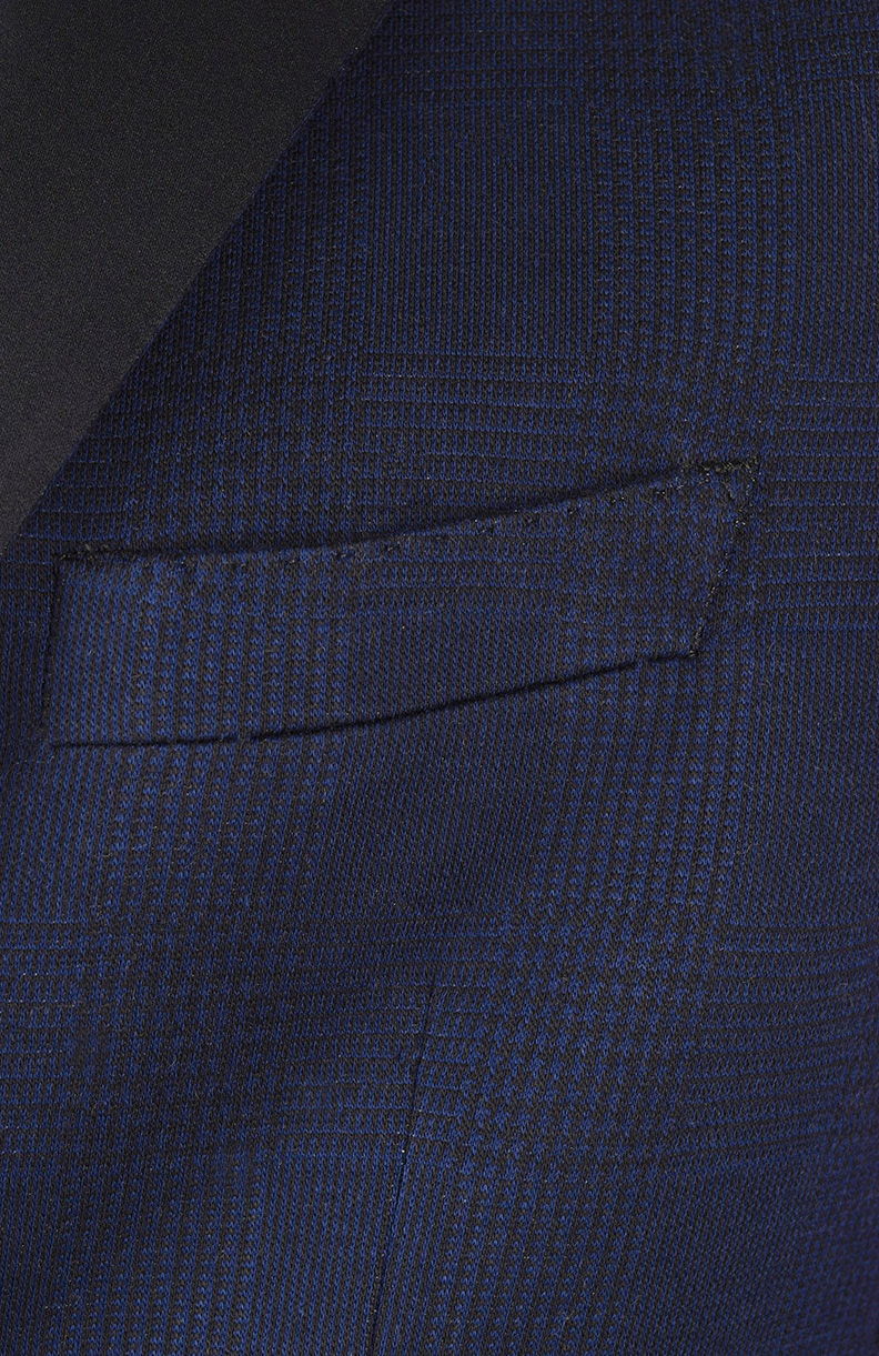 Хлопковый пиджак с шёлковыми лацканами