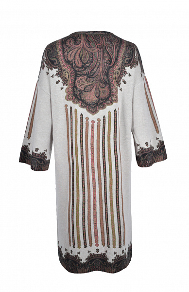 Платье из смеси шерсти и кашемира с узором