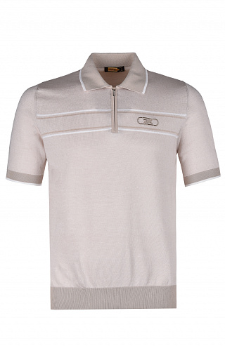 Поло из смеси шёлка и хлопка