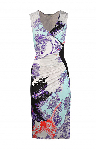 Платье из тонкой ткани с принтом