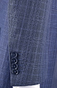 Однобортный костюм в клетку из смеси шерсти, льна и мохера