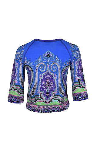 Хлопковый джемпер с круглым вырезом