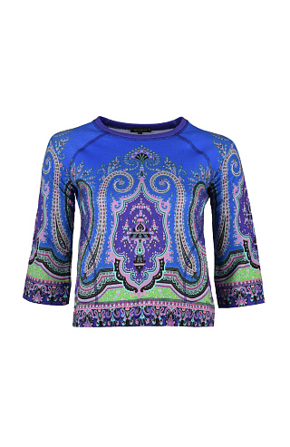 Хлопковый джемпер с круглым вырезом