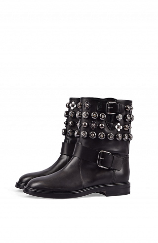 Ботинки с декором из страз