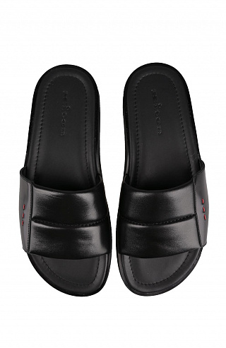 Кожаные шлепанцы