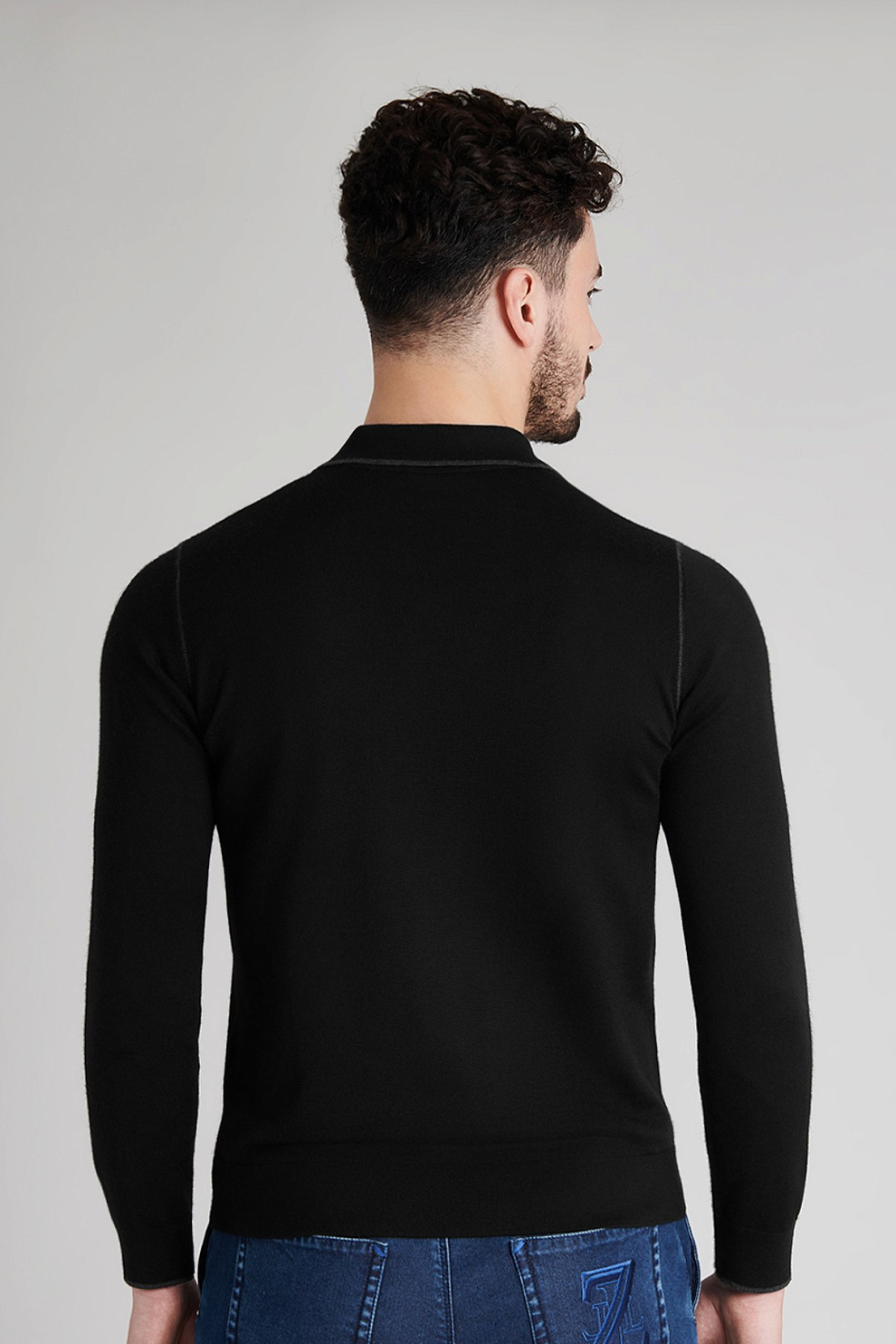 Поло из смеси кашемира и шёлка