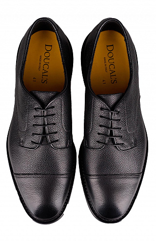 Дерби из текстурированной кожи с подкладкой из шерсти