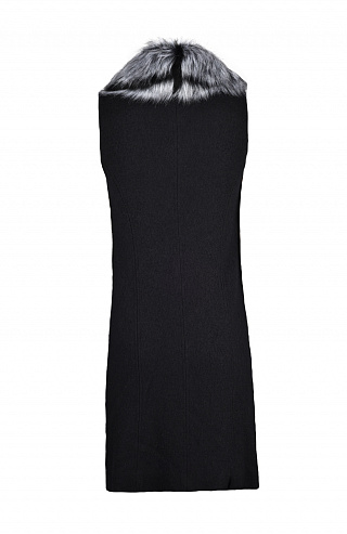 Жилет с отделкой из искусственного меха