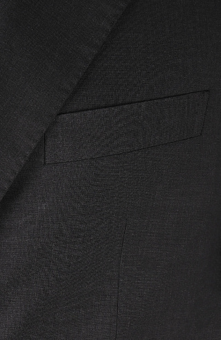 Шерстяной однобортный костюм