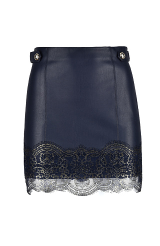 Юбка из искусственной кожи