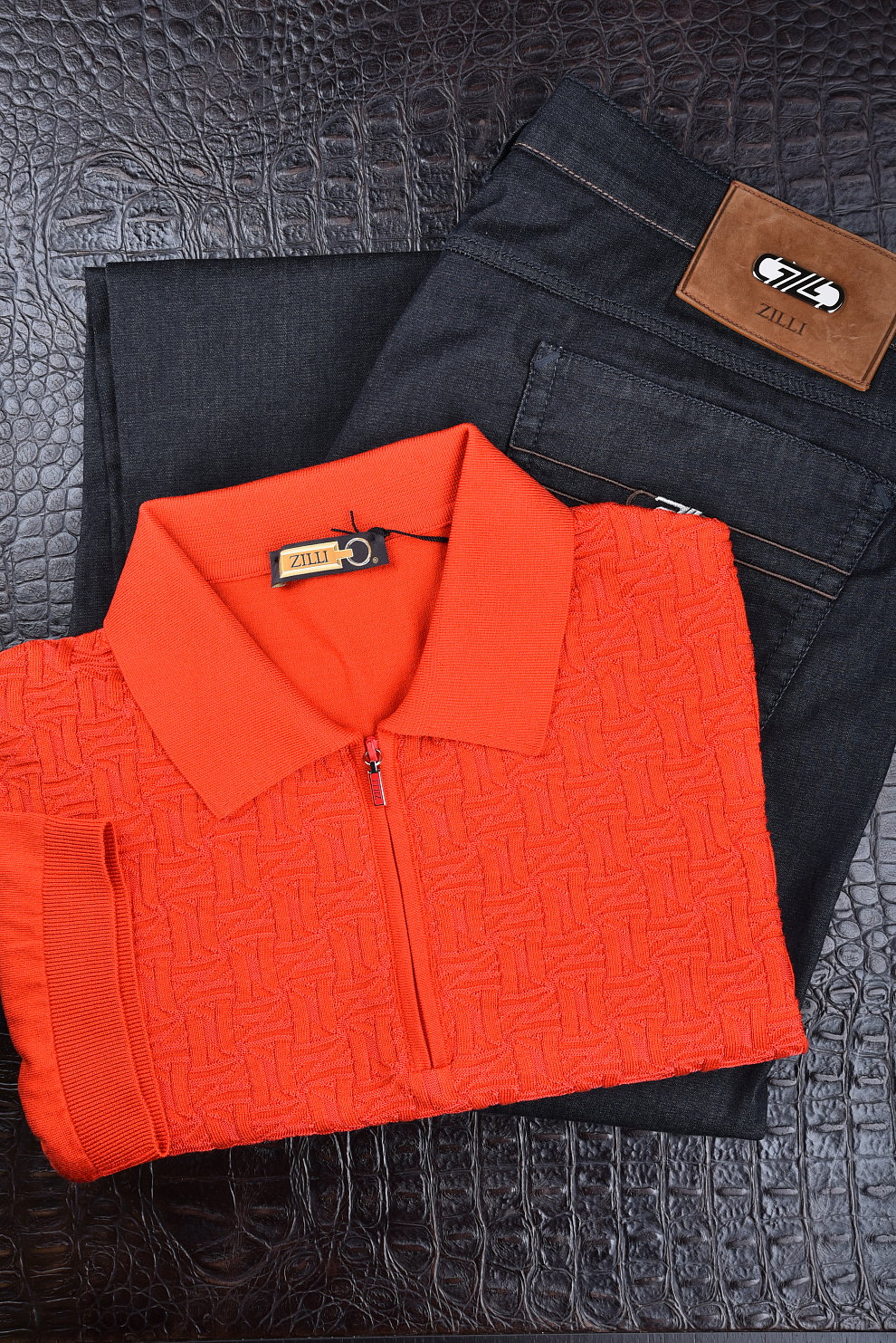 Поло из смеси шёлка и хлопка