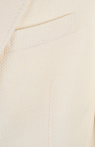 Однобортный пиджак из смеси шерсти и хлопка