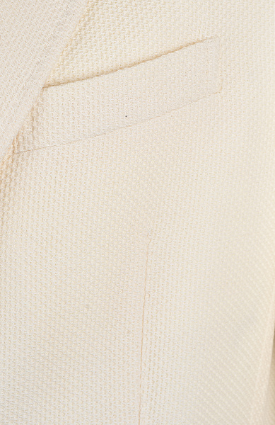 Однобортный пиджак из смеси шерсти и хлопка