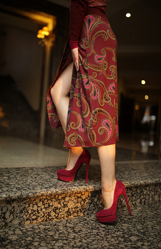 Туфли на платформе и шпильке