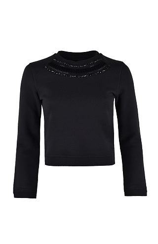 Хлопковая толстовка на тонком флисе