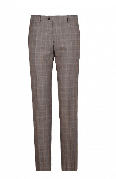 Шерстяные брюки прямого кроя