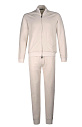 Спортивный костюм из эластичного хлопка и нейлона сливочного цвета