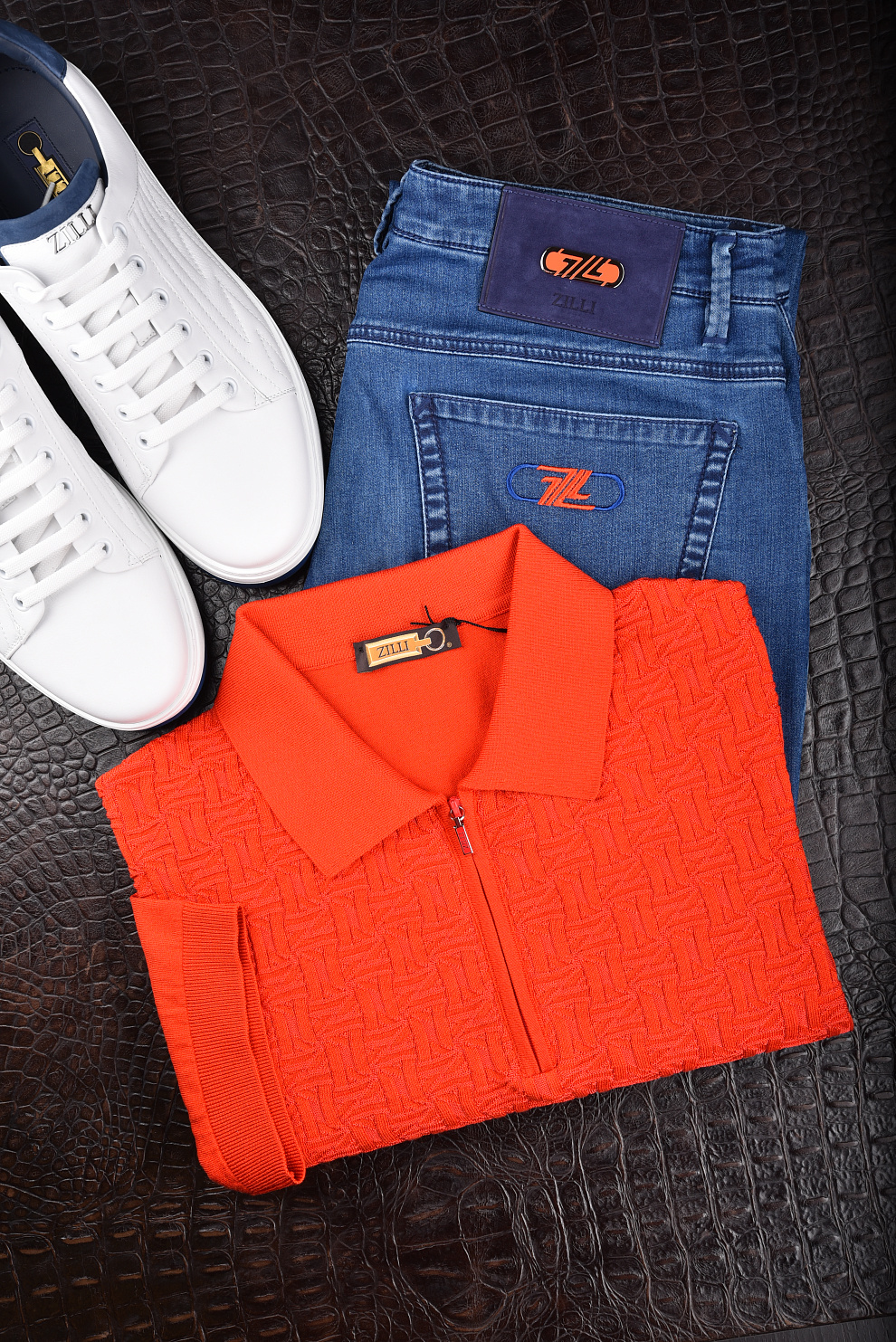 Поло из смеси шёлка и хлопка