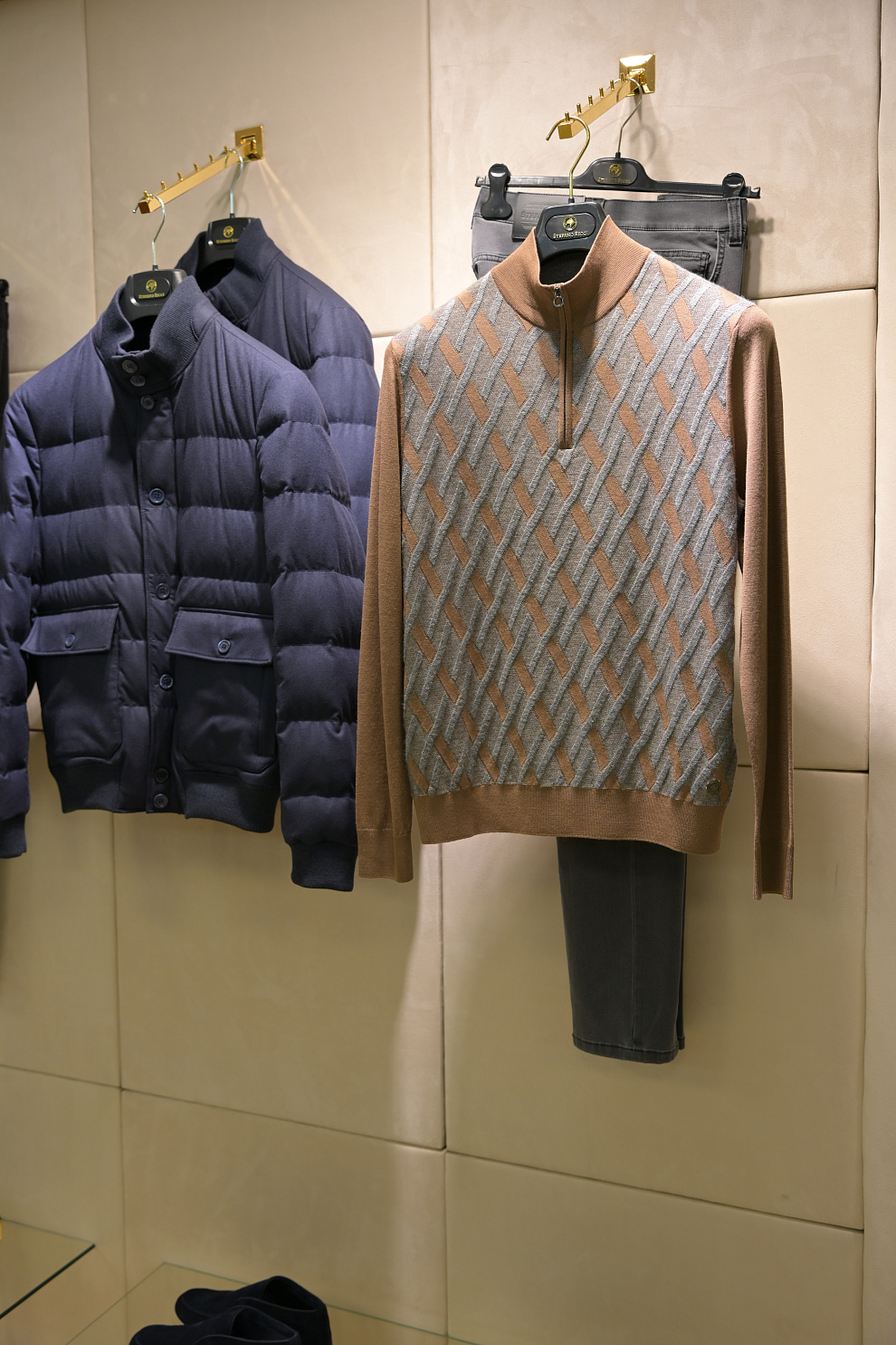 Трикотажный свитер на молнии из смеси шерсти, кашемира и шёлка