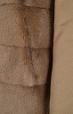 Утепленное пальто из кашемира с мехом норки