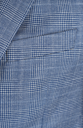 Однобортный пиджак из смеси шерсти и льна