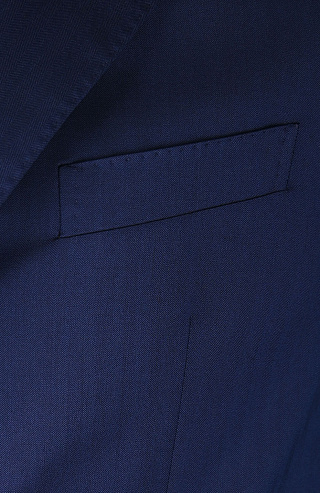 Шерстяной однобортный костюм