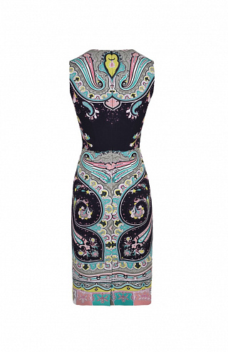 Платье - футляр с принтом