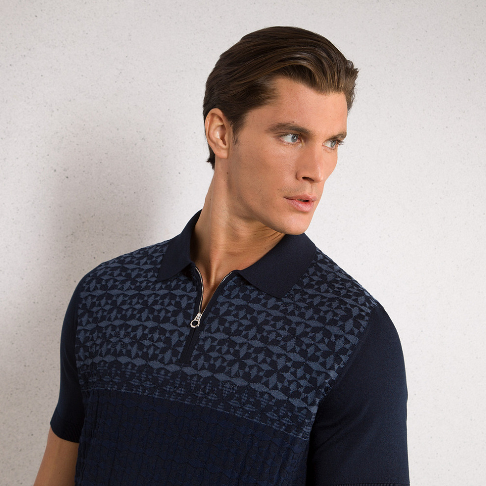 Поло на молнии