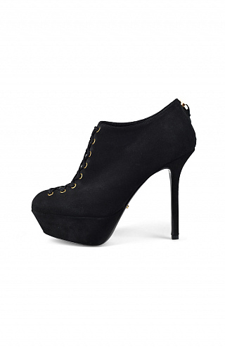 Замшевые ботильоны