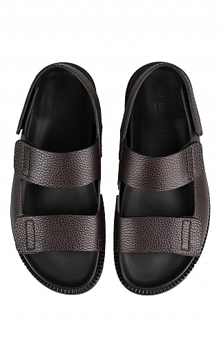 Сандалии из крупнозернистой кожи