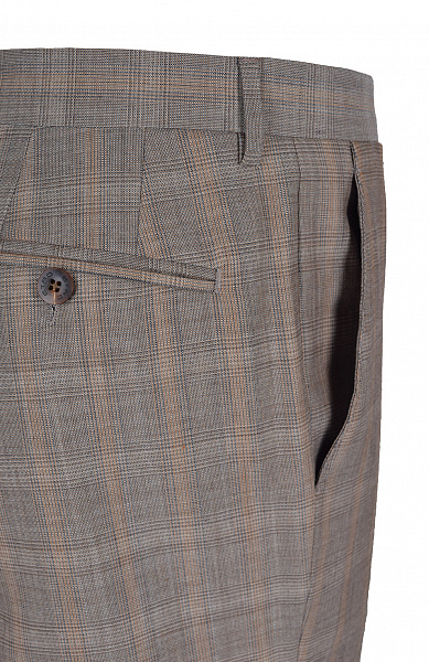 Шерстяные брюки прямого кроя