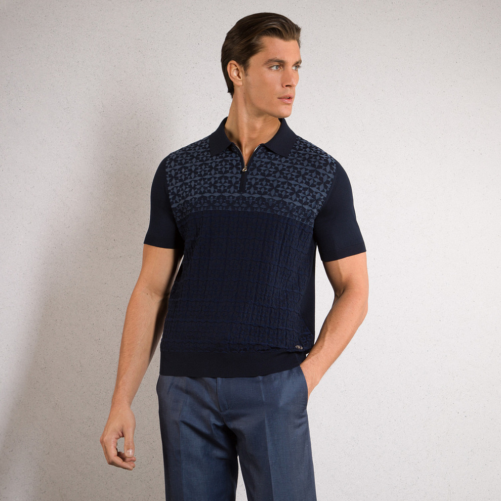 Поло на молнии