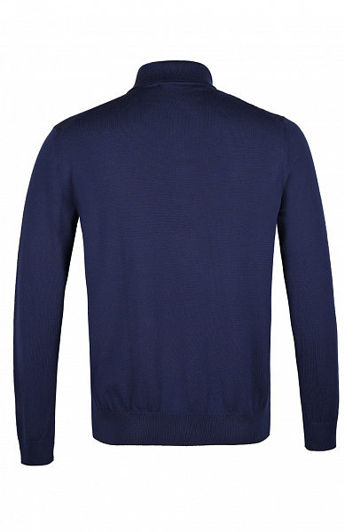 Трикотажное поло на трёх пуговицах из смеси шерсти, шёлка и кашемира