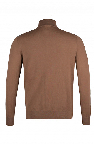 Трикотажный свитер на молнии из смеси шерсти, кашемира и шёлка