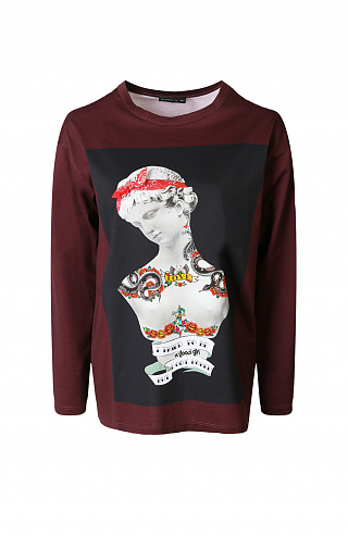 Лонгслив с принтом