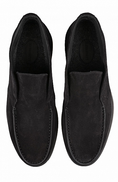 Замшевые ботинки с подкладкой из шерстяного текстиля