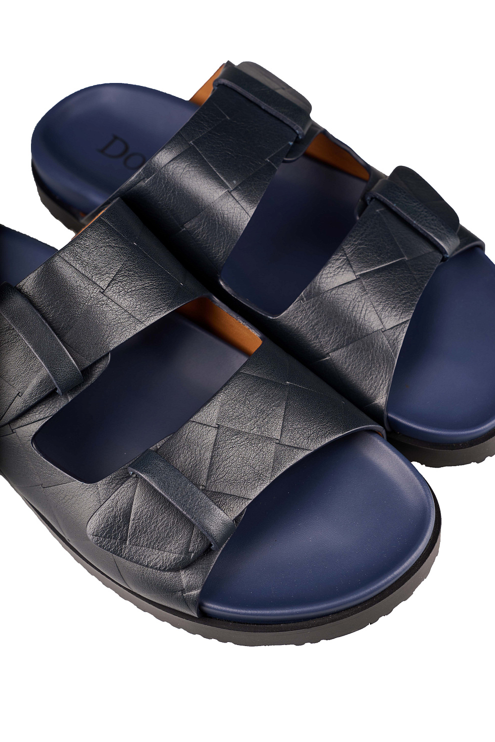 Кожаные шлепанцы