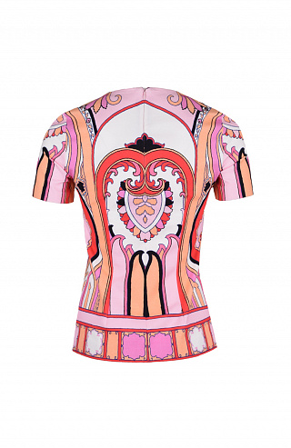 Хлопковый топ с принтом