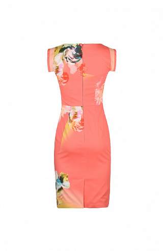 Хлопковое платье-футляр