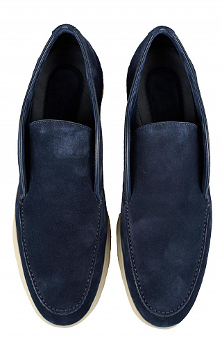 Замшевые ботинки без шнуровки