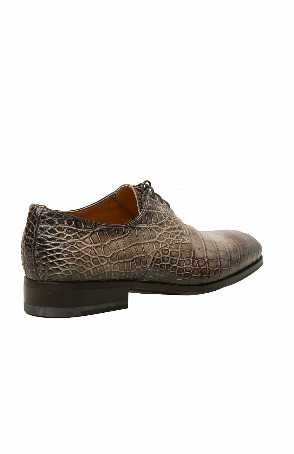 Классические дерби из кожи крокодила