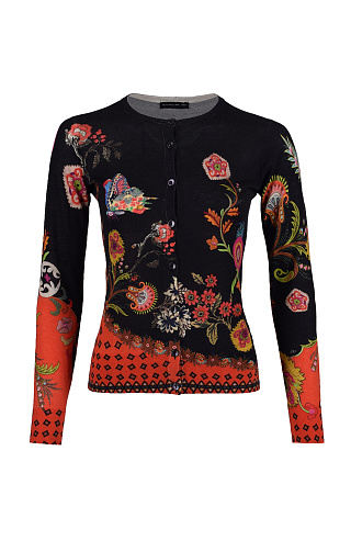 Кардиган из смеси кашемира и шелка