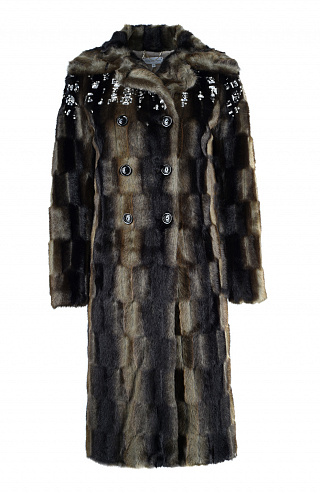 Пальто из искусственного меха