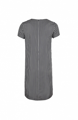 Шёлковое платье прямого кроя с принтом