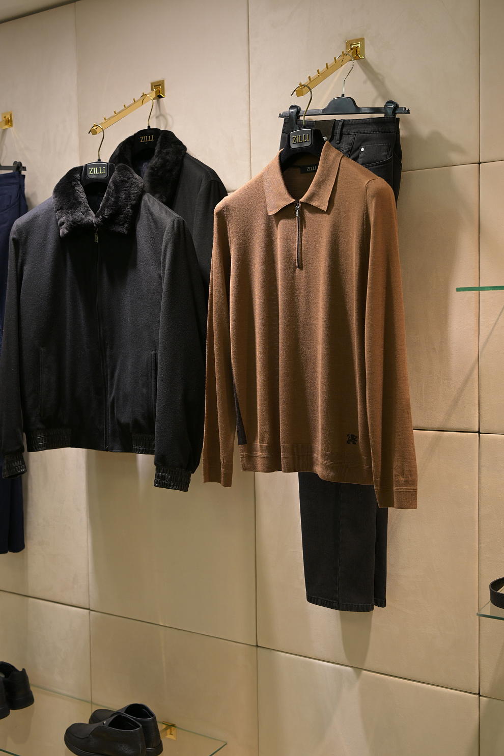 Поло из смеси шерсти, шёлка и кашемира